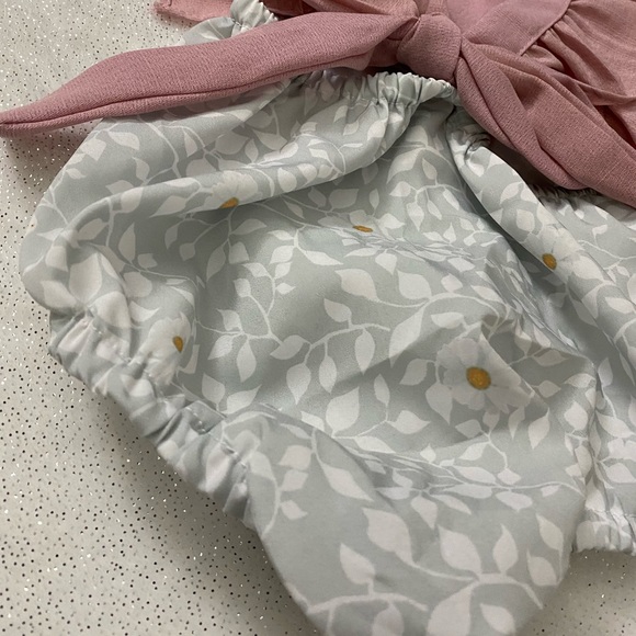 Baby Girls Rory Pink & Flowered Romper - Picture 5 of 8